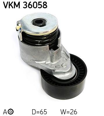 Rolo tensor da correia trapezoidal estriada SKF ref. VKM 36058
